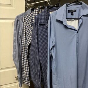 Mizzen+Main Trim/Tall Men's Shirt -Lot of (4)